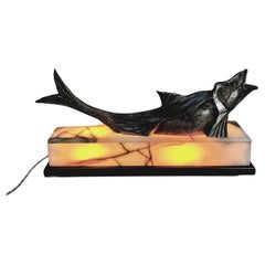 Scultura Art Deco per luce notturna