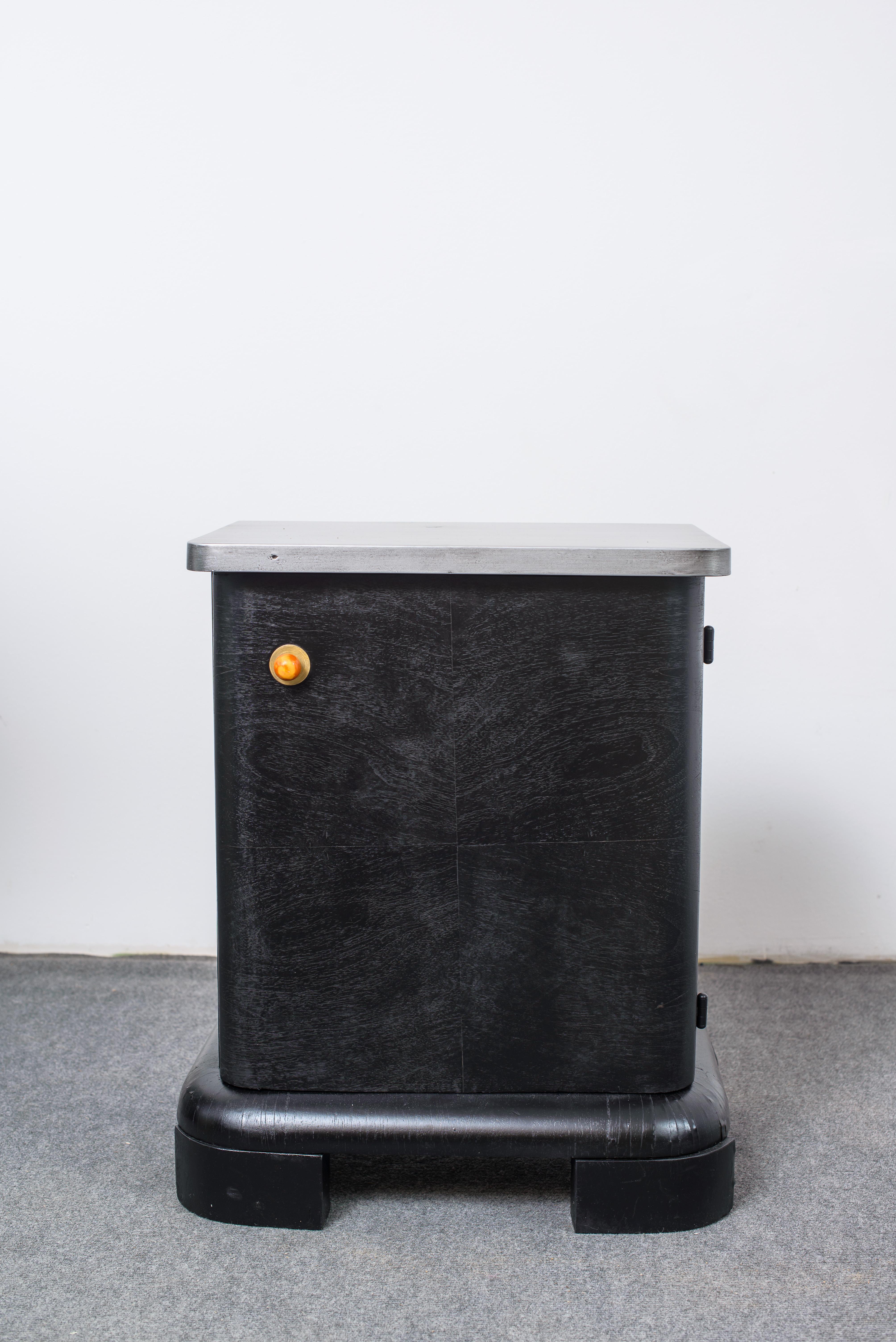 Painted Art Deco Nightstand, 1930s For Sale