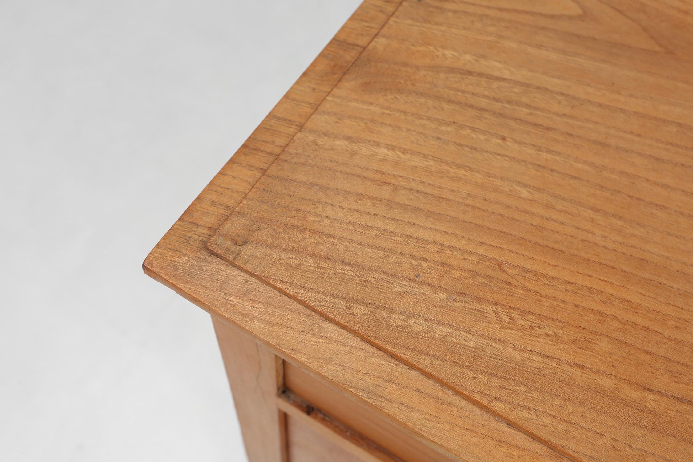 Art Deco nightstand in pine wood, France ca. 1930 For Sale 2