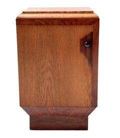 Art Deco Nightstand or Bedside Table with Marble Top, 1930s