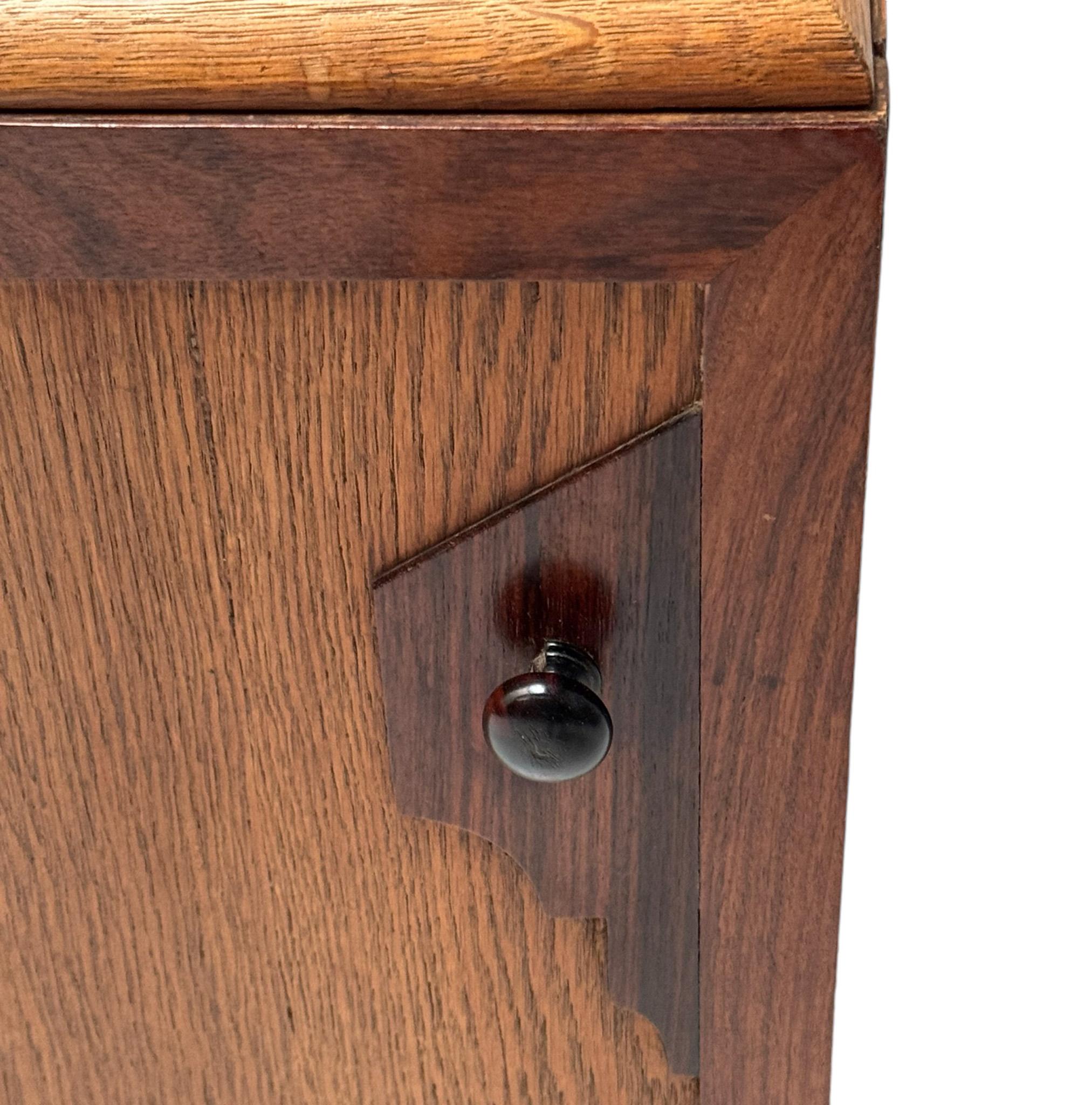 Art Deco Nightstand or Bedside Table with Marble Top, 1930s For Sale 4