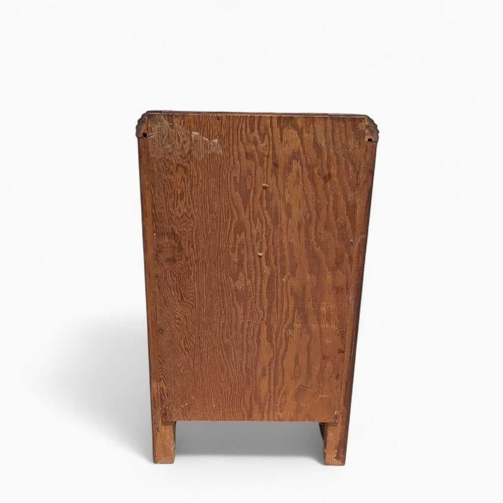 Table de nuit Art déco, bord en cascade, Wood Wood, USA, c. 1930s en vente 1