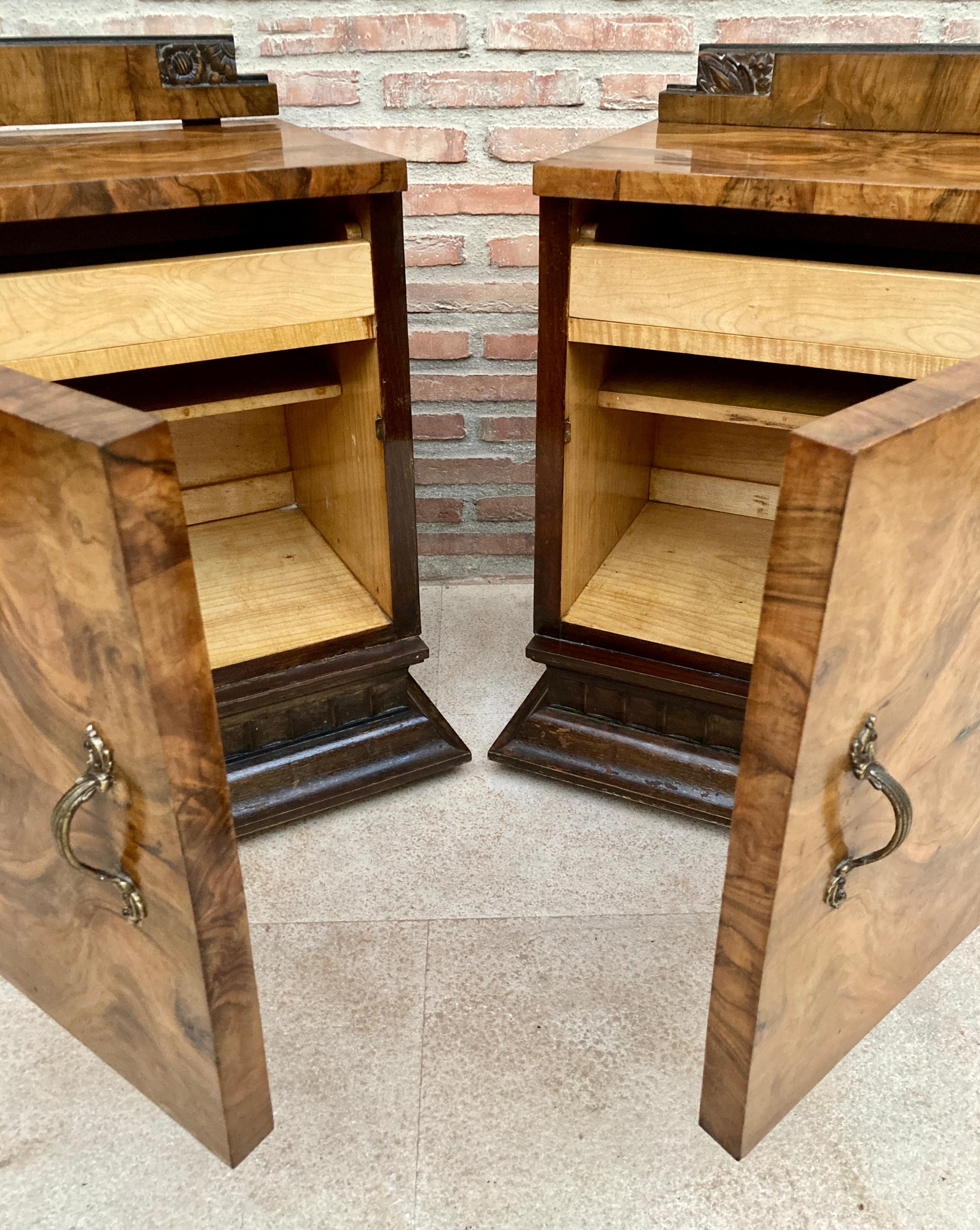 French Art Deco Nightstands, 1930, Set of 2 For Sale