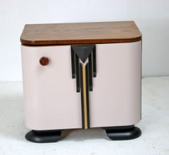 Art Deco Nightstands, A Set Of 2
