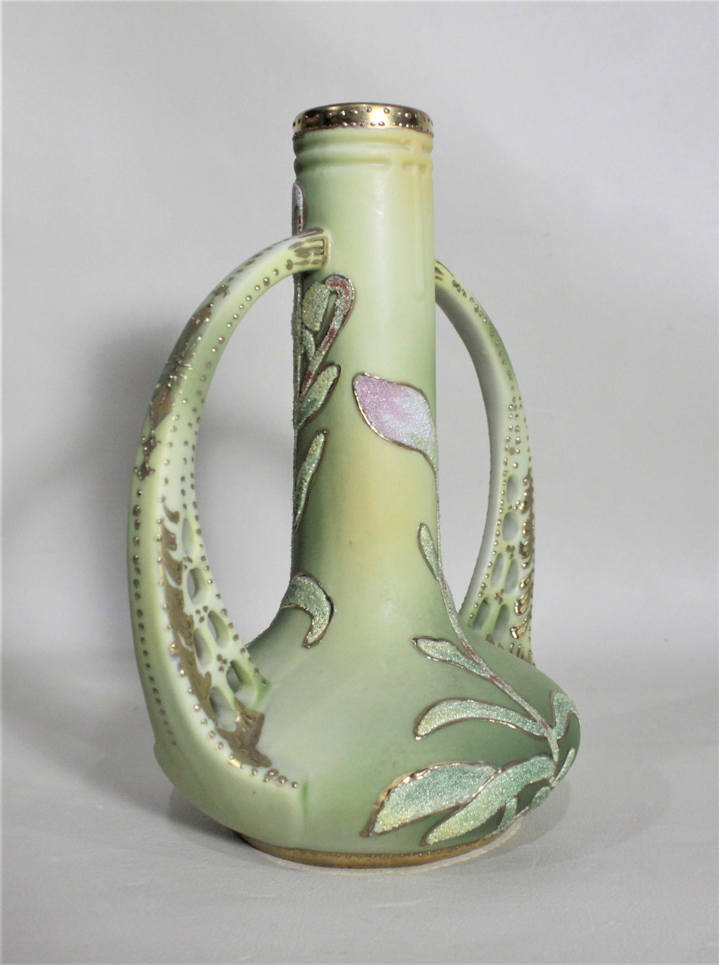 nippon coralene vase
