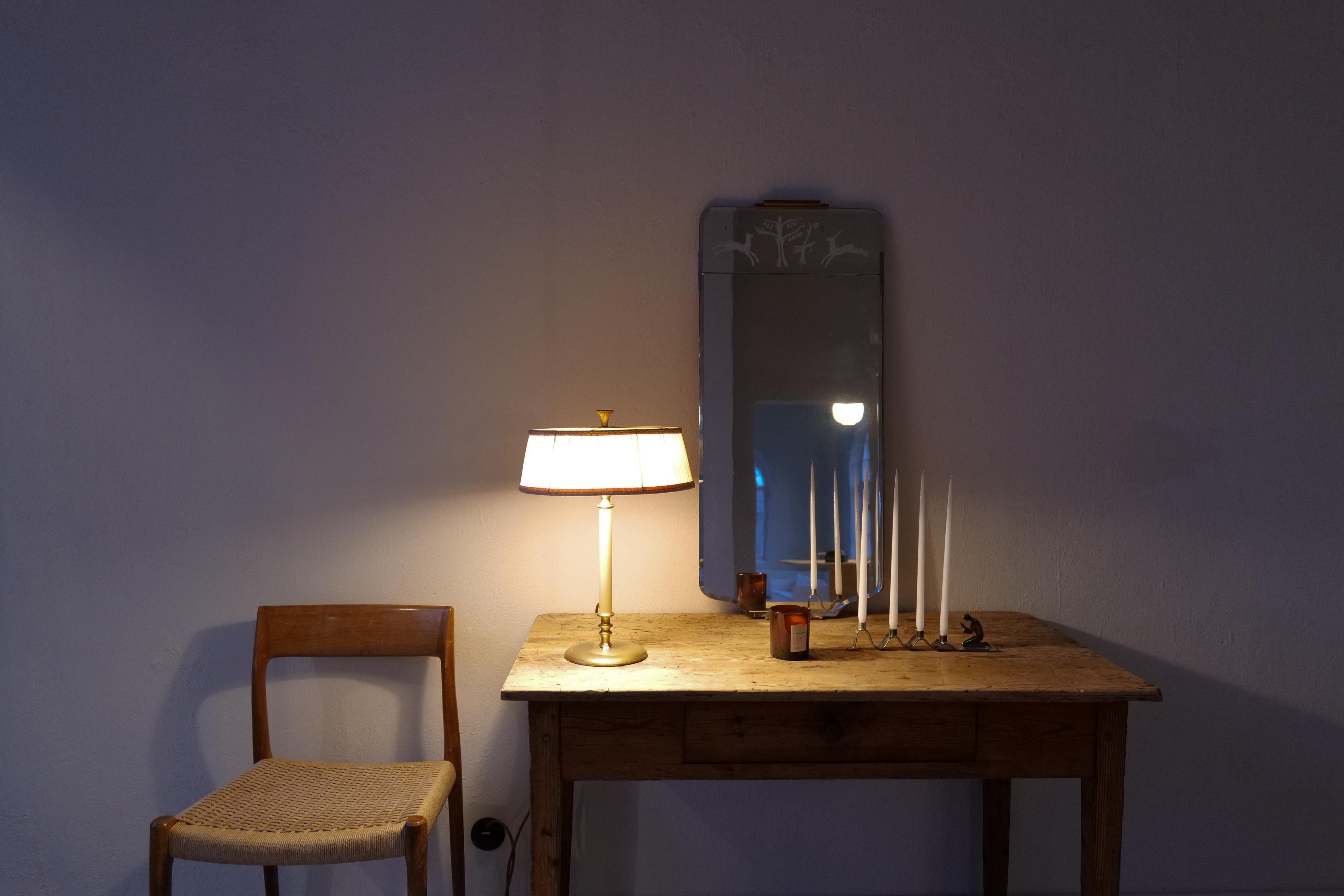 Art Deco Nordiska Kompaniet Table Lamp made in Sweden, 1940s In condizioni buone in vendita a Hillringsberg, SE