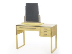 Art Deco Norman Bel Geddes for Simmons Enameled “Skyscraper” Dressing Mirror