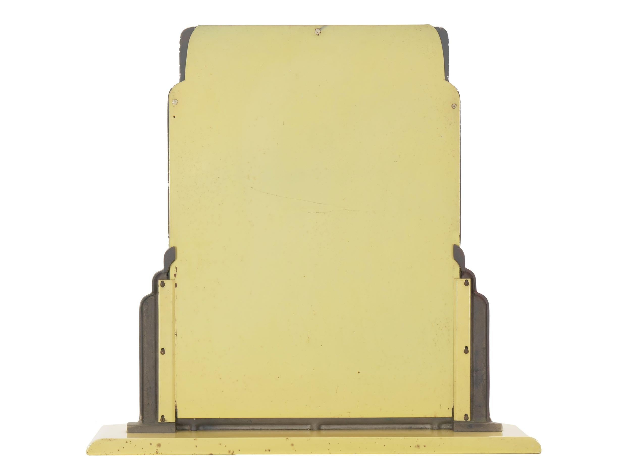 20th Century Art Deco Norman Bel Geddes for Simmons Enameled “Skyscraper” Dressing Mirror