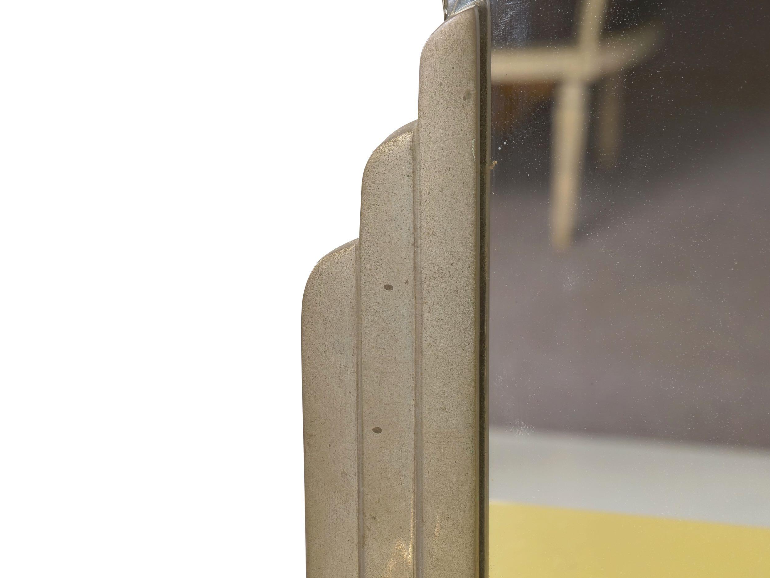Art Deco Norman Bel Geddes for Simmons Enameled “Skyscraper” Dressing Mirror 2