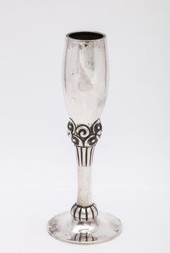 Art Deco Norwegian Continental Silver '.830' Bud Vase by Magnus Aase