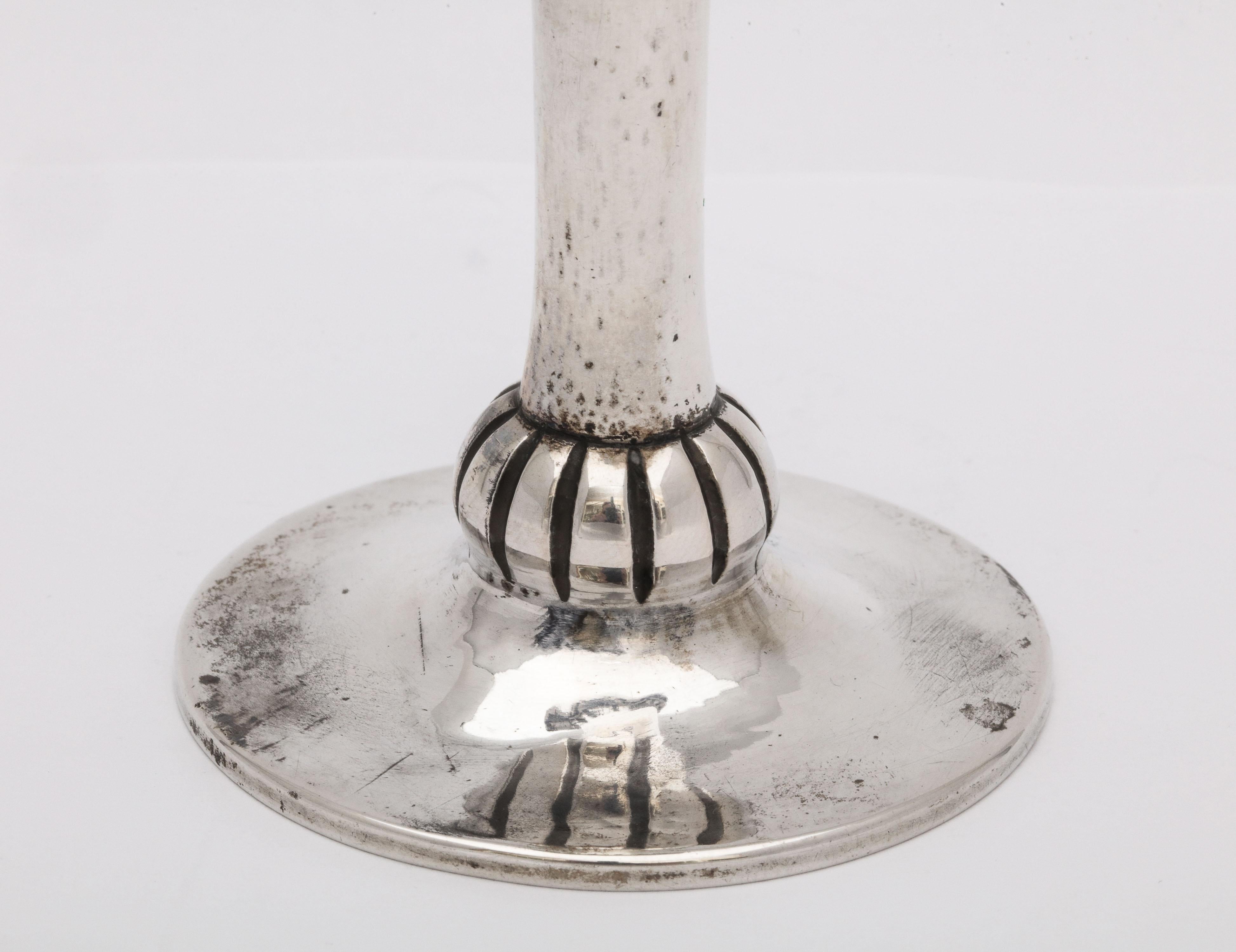 Art Deco Norwegian Continental Silver '.830' Bud Vase by Magnus Aase For Sale 1