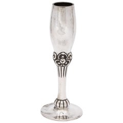 Antique Art Deco Norwegian Continental Silver '.830' Bud Vase by Magnus Aase