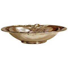 Art Deco Nouveau Georg Jensen Sterling Silver Blossom Bowl Dish Danish 1940s