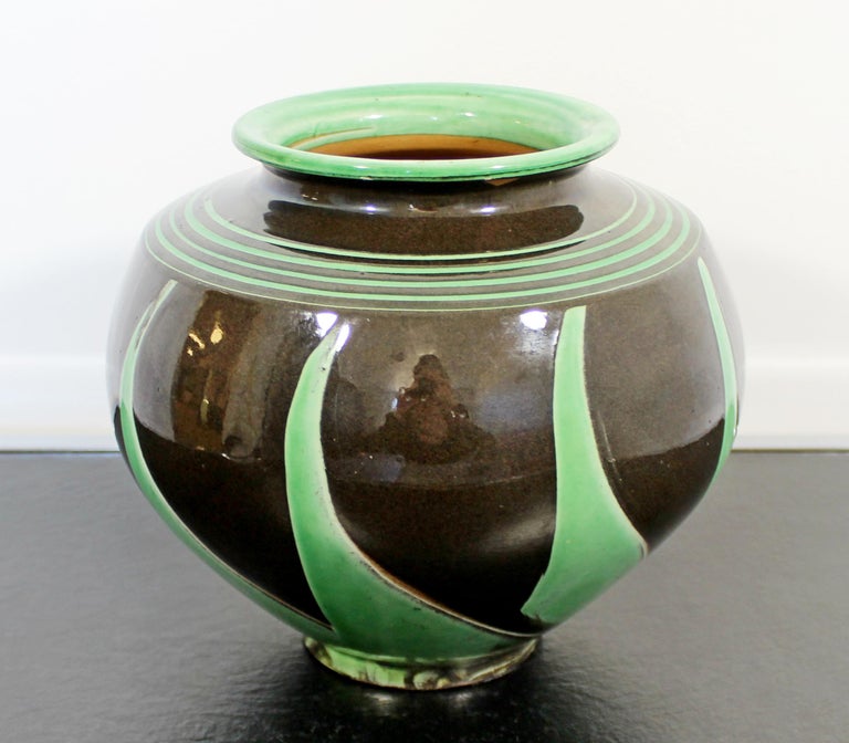 Art Deco Nouveau Herman Kahler Ceramic Hand Thrown Signed Vase Danish ...