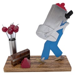 Art Deco Novelty Cocktail Sticks 'Cherry Man' by Sudre, French, 1930's