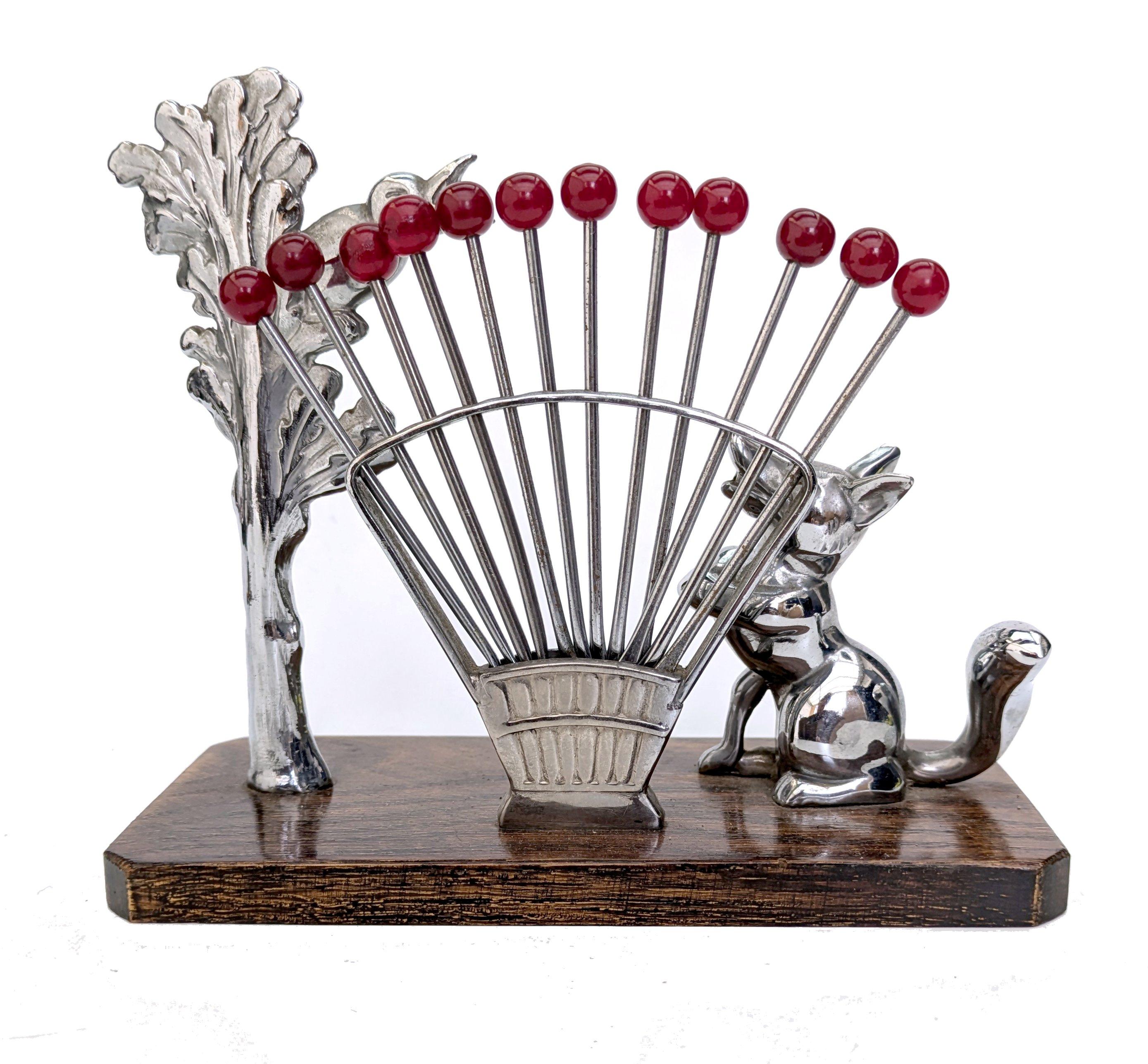 20th Century Art Deco Novelty Cocktail Sticks,  French, 1930's For Sale