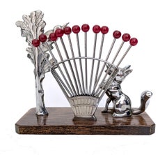 Art Deco Novelty Cocktail Sticks,  French, 1930's