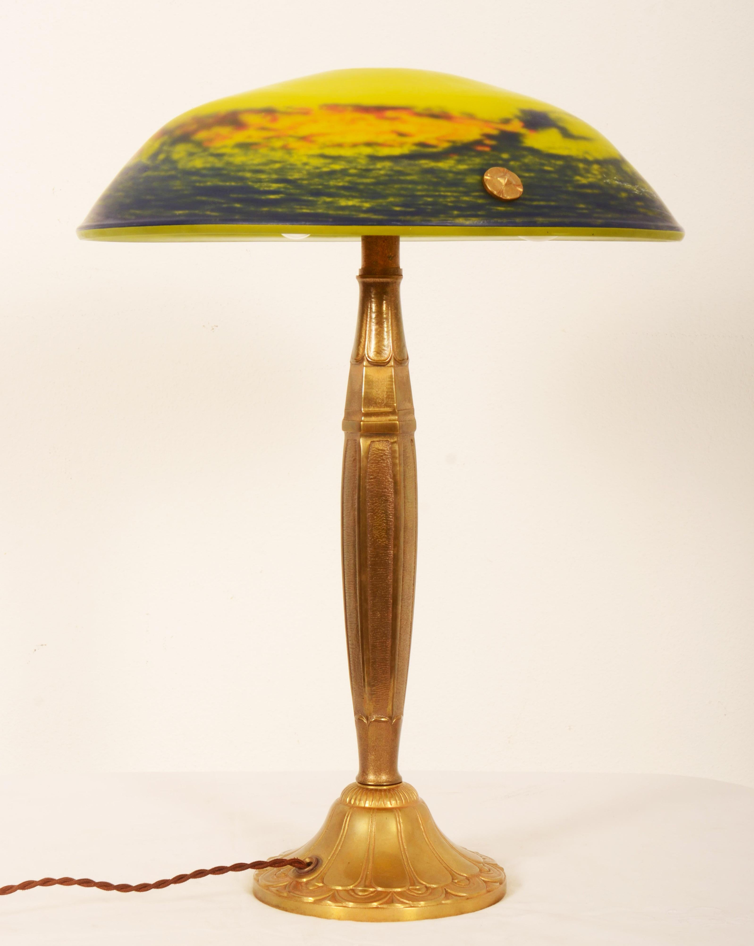 Art Deco Noverdy Table Lamp For Sale 6