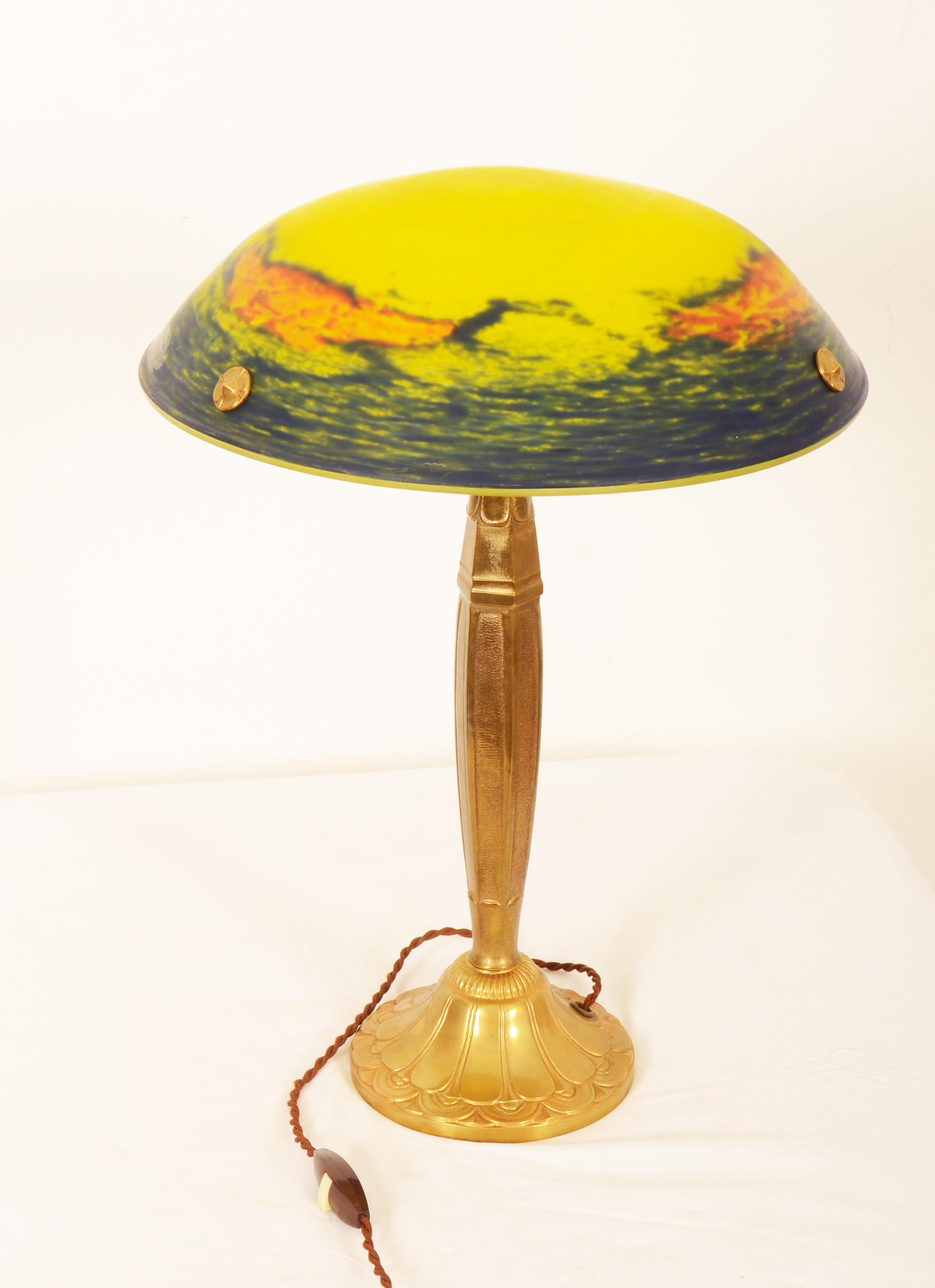 Art Deco Noverdy Table Lamp For Sale 8