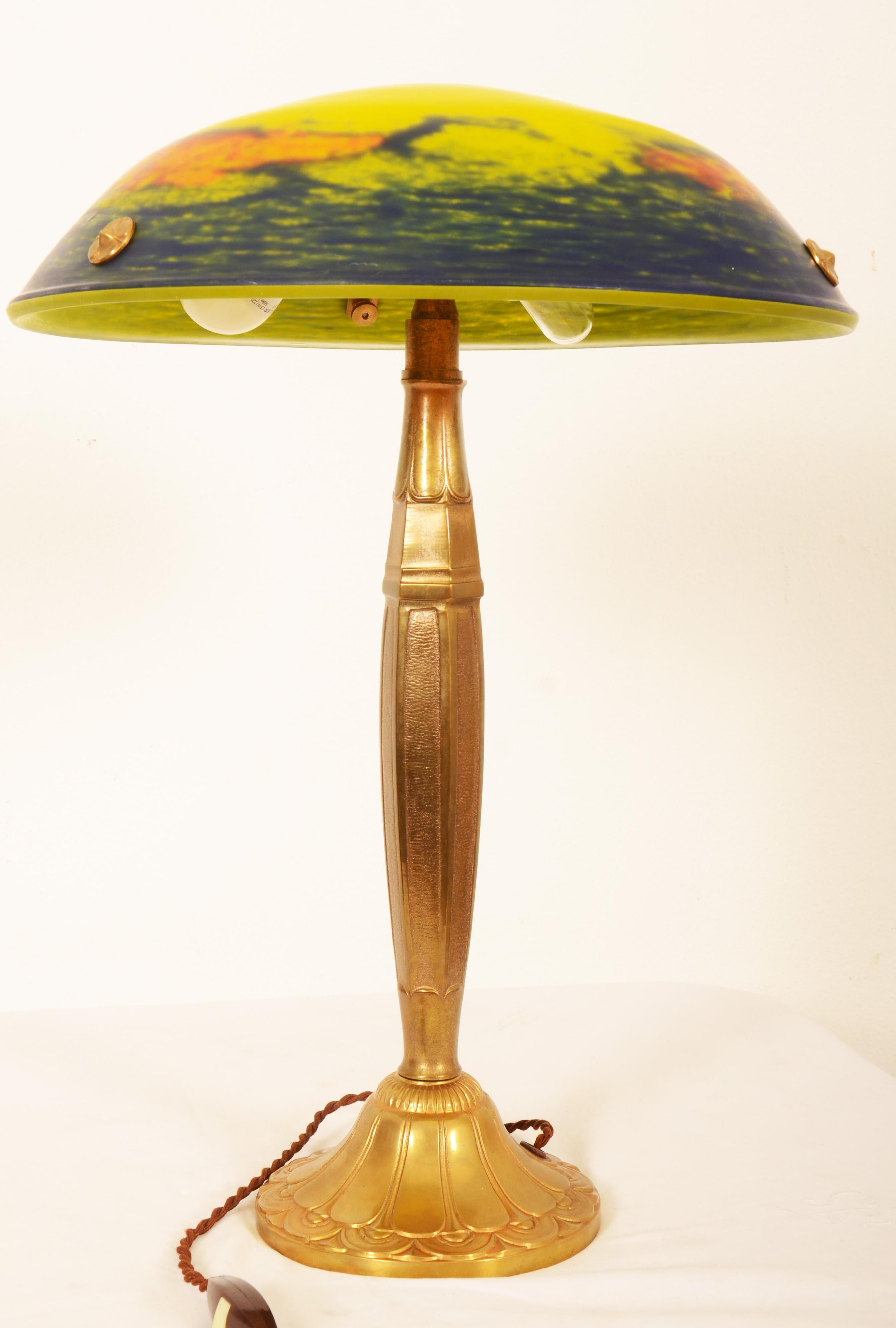 Art Deco Noverdy Table Lamp For Sale 9