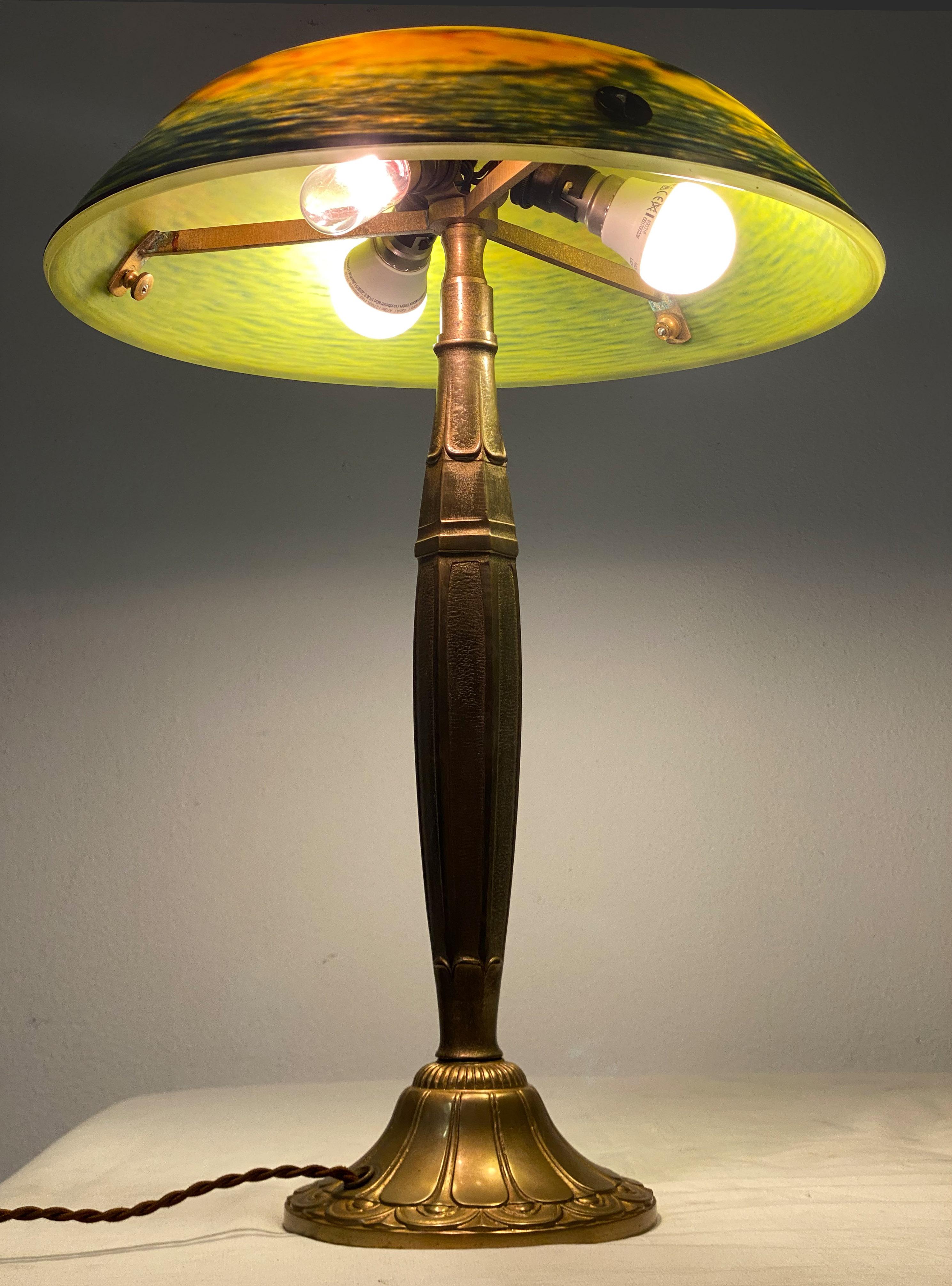 Art Deco Noverdy Table Lamp For Sale 13