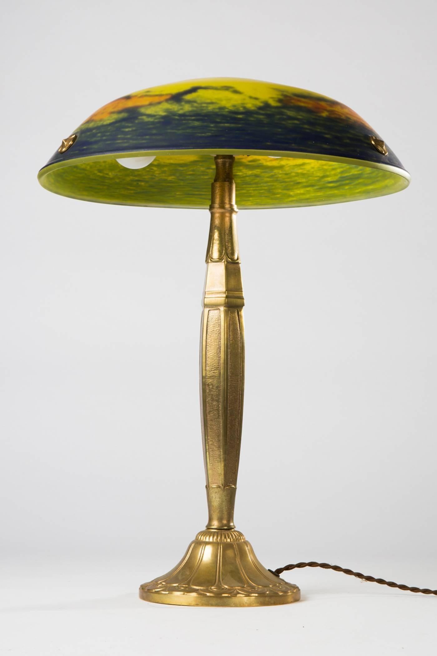 Mid-20th Century Art Deco Noverdy Table Lamp For Sale