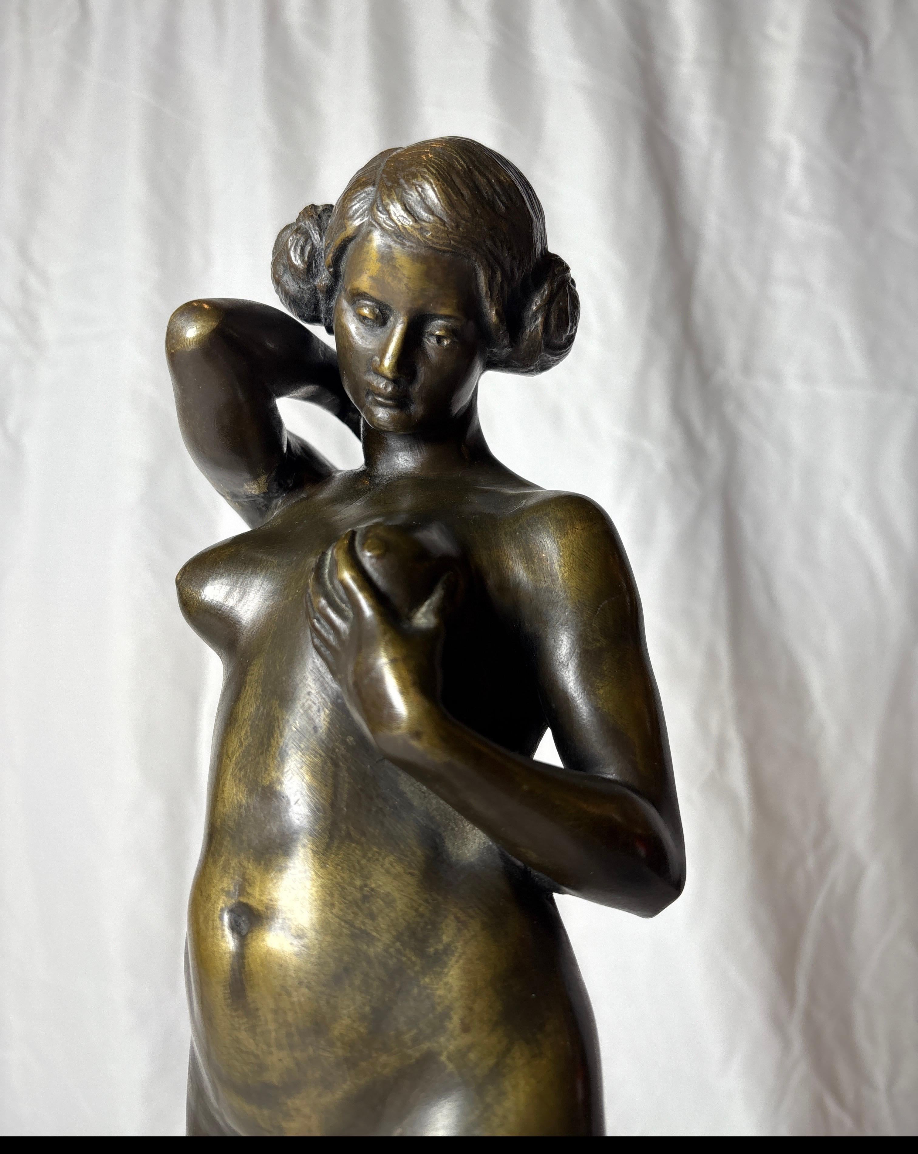 Art Deco Nude Bronze For Sale 6