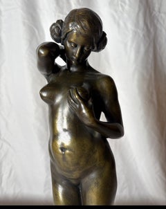 Art Deco nudo bronzo