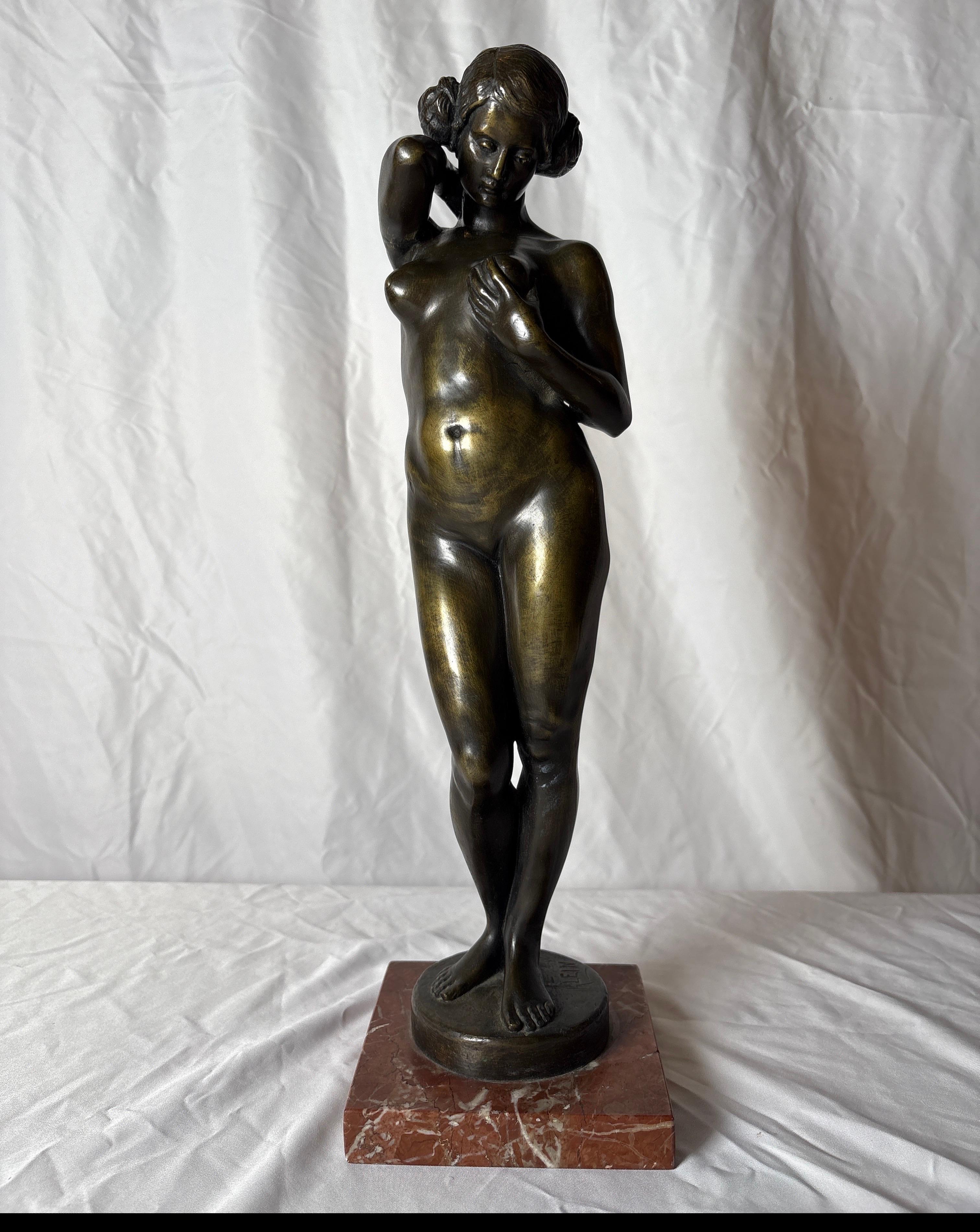 German Art Deco Nude Bronze For Sale