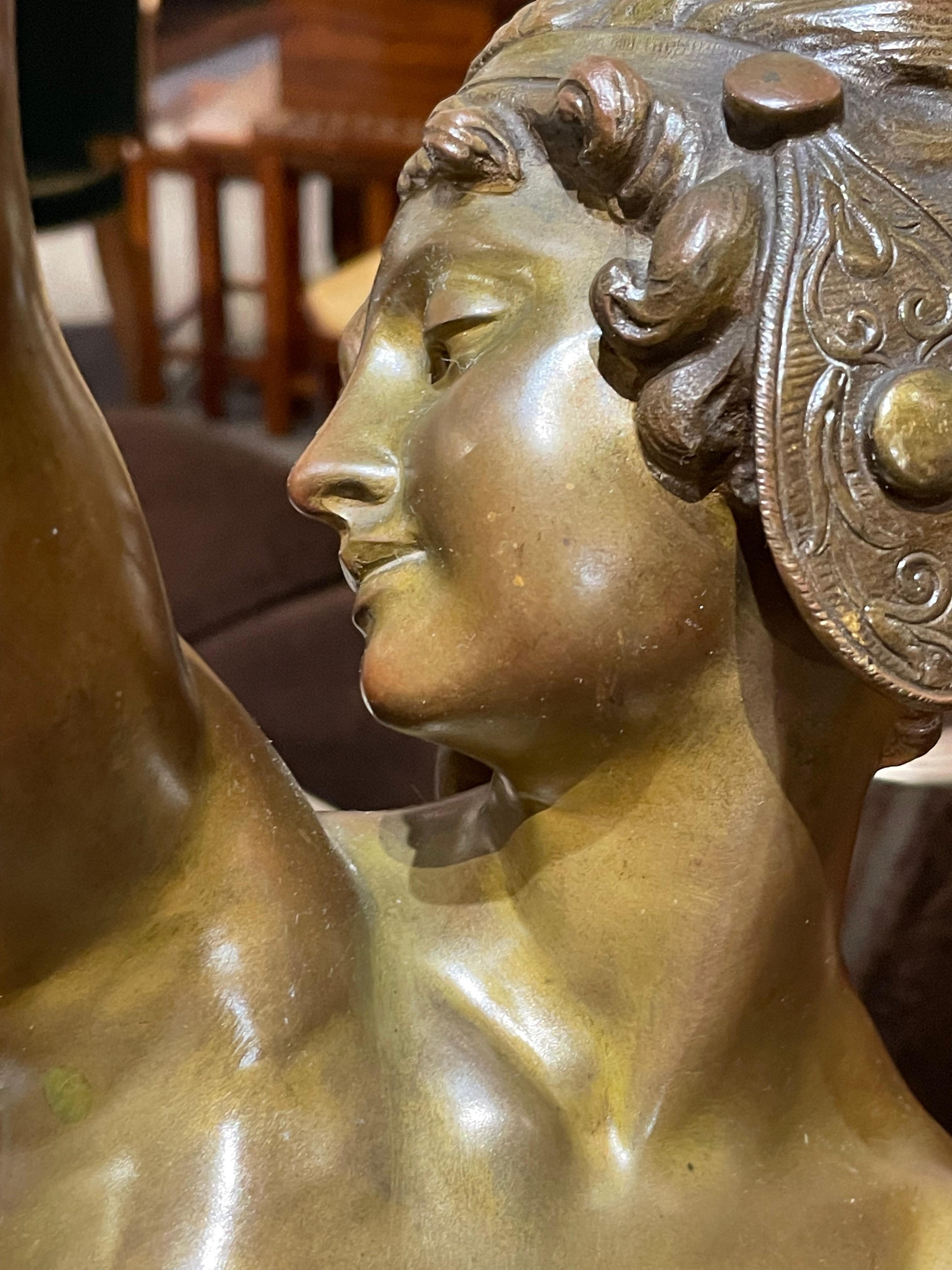 Art Deco Nude Bronze Sculpture by Affortunato Gory For Sale 6