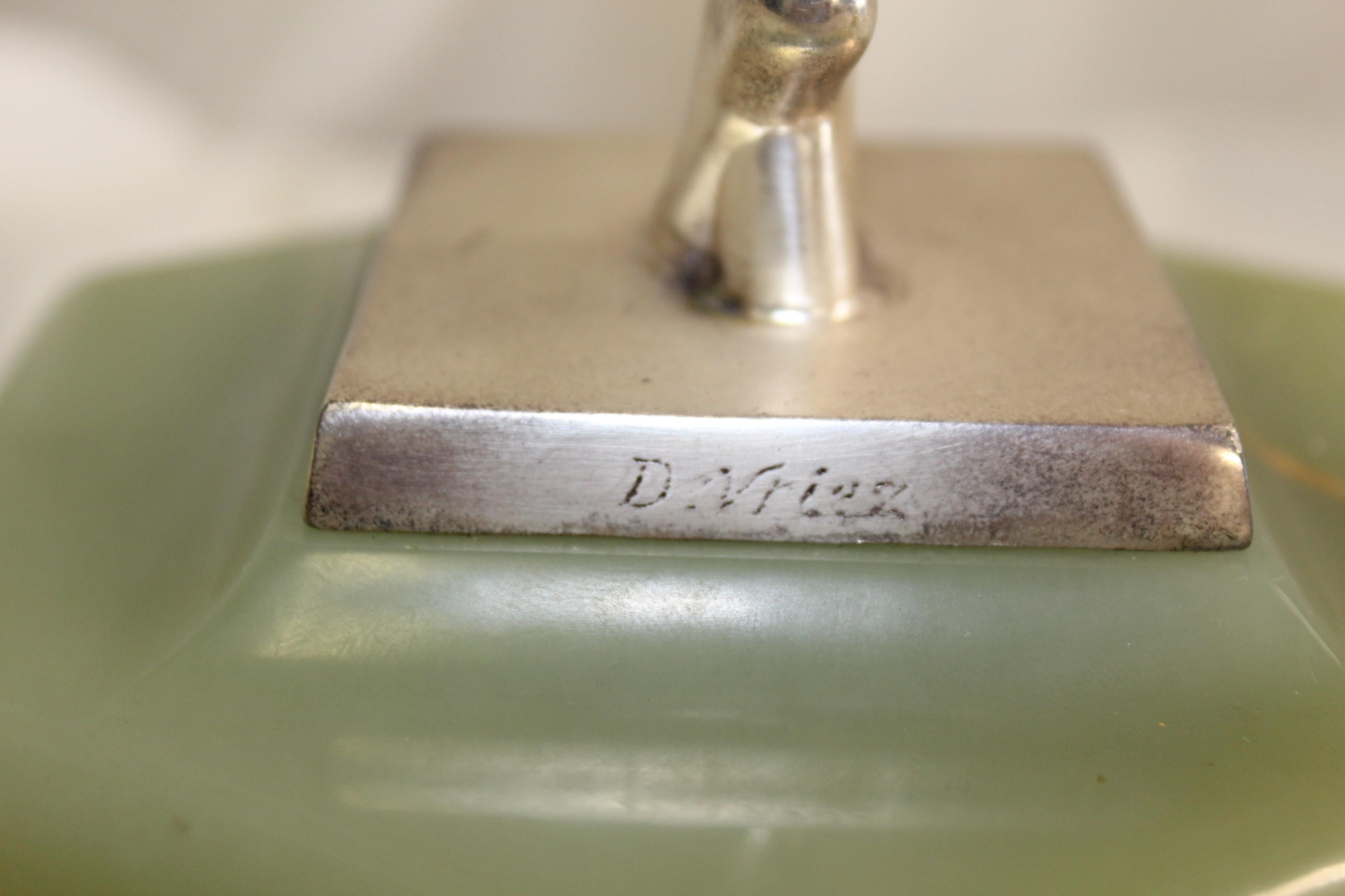 Bronzo Ballerina nuda Art Deco , argentata, firmata  bronzo in vendita
