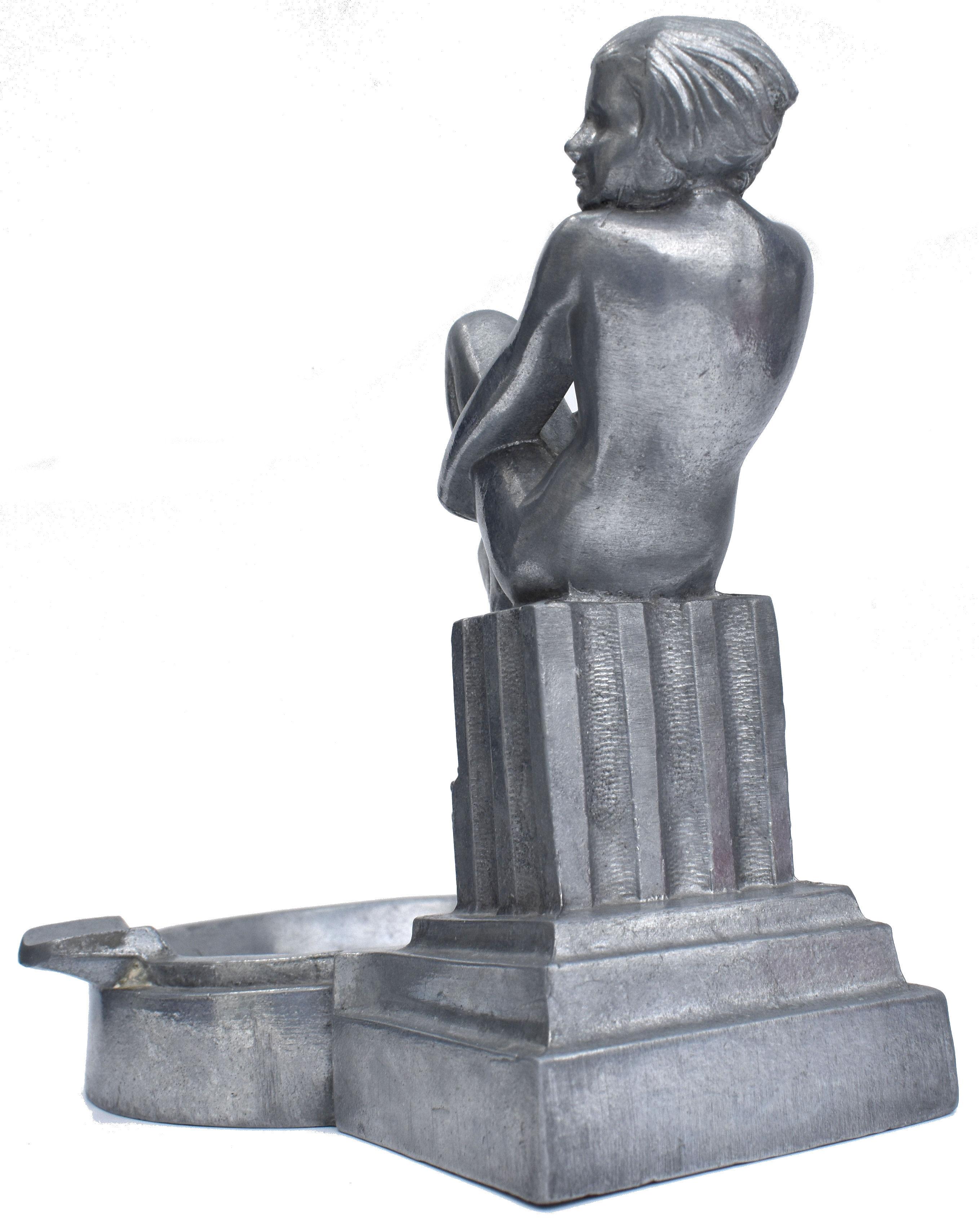 Art Deco Nude Female Ashtray, C1930 1
