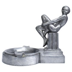 Art Deco Nude Female Ashtray, C1930