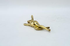 Art Deco nude female brass Paperweight around 1920s