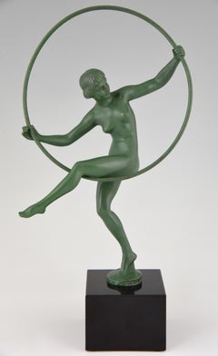 Art Deco Nude Hoop Dancer Briand, Marcel Bouraine