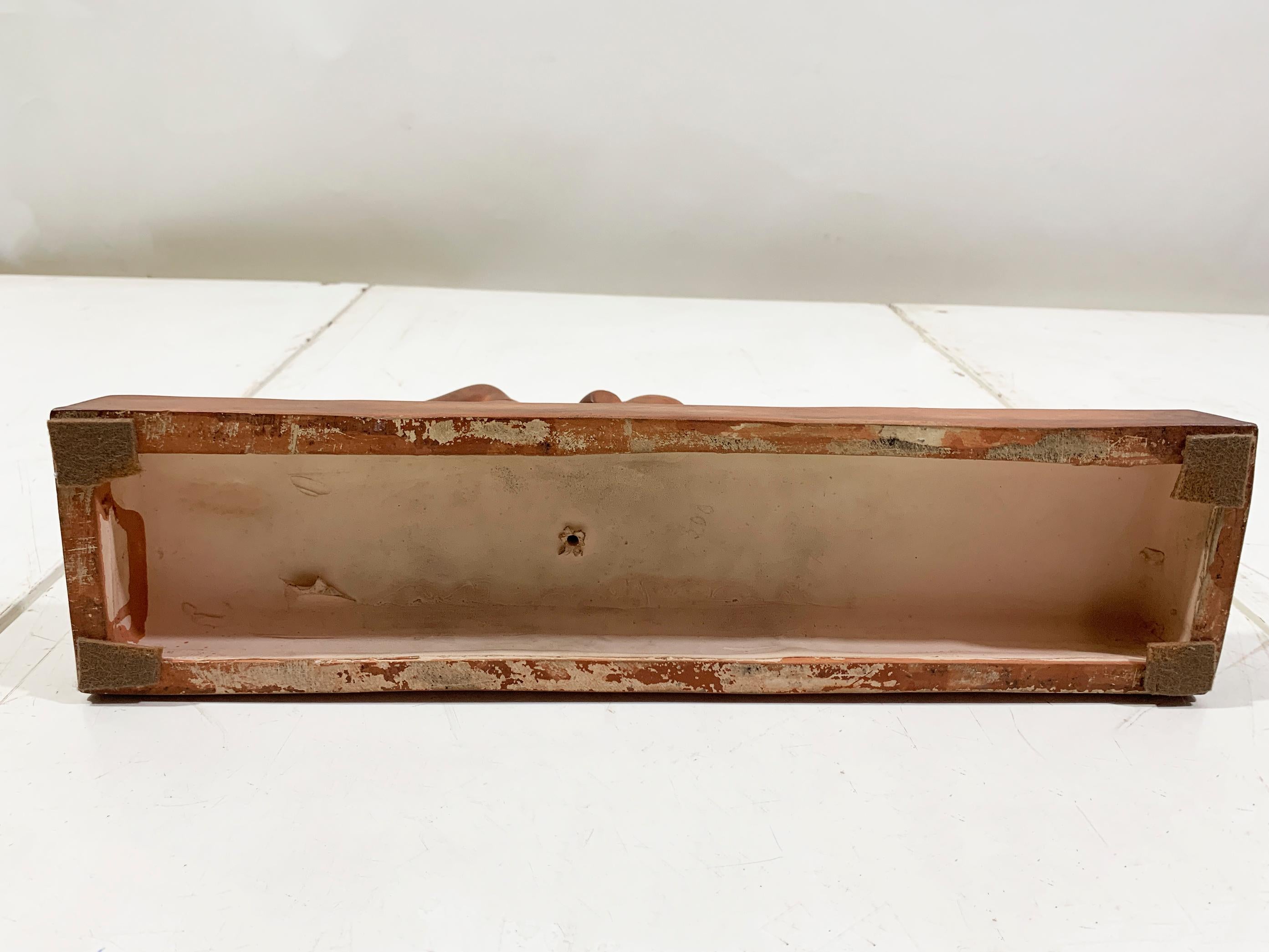 Scultura Art Deco di nudo in terracotta, circa anni '30, firmata 
