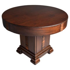 Art Deco Oak and Walnut Coffee Table