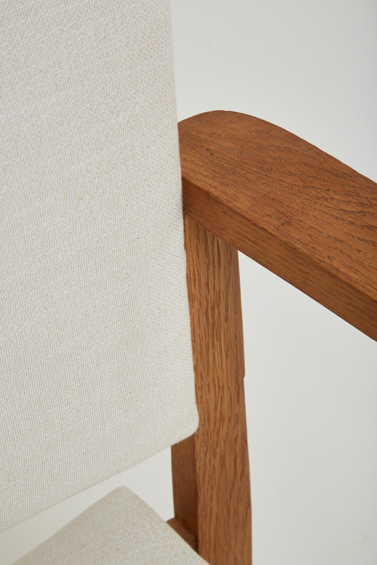 Sessel aus Eichenholz im Art déco-Stil 6
