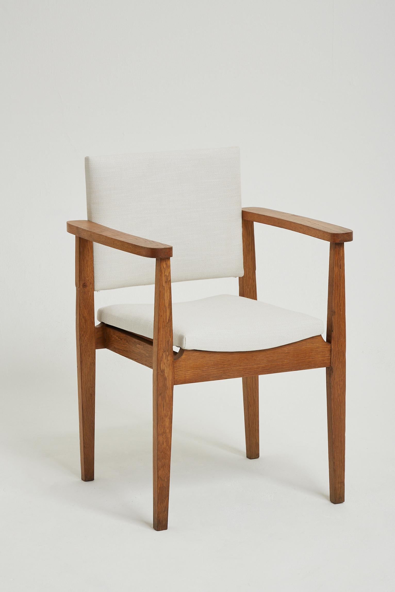 Sessel aus Eichenholz im Art déco-Stil (Französisch)