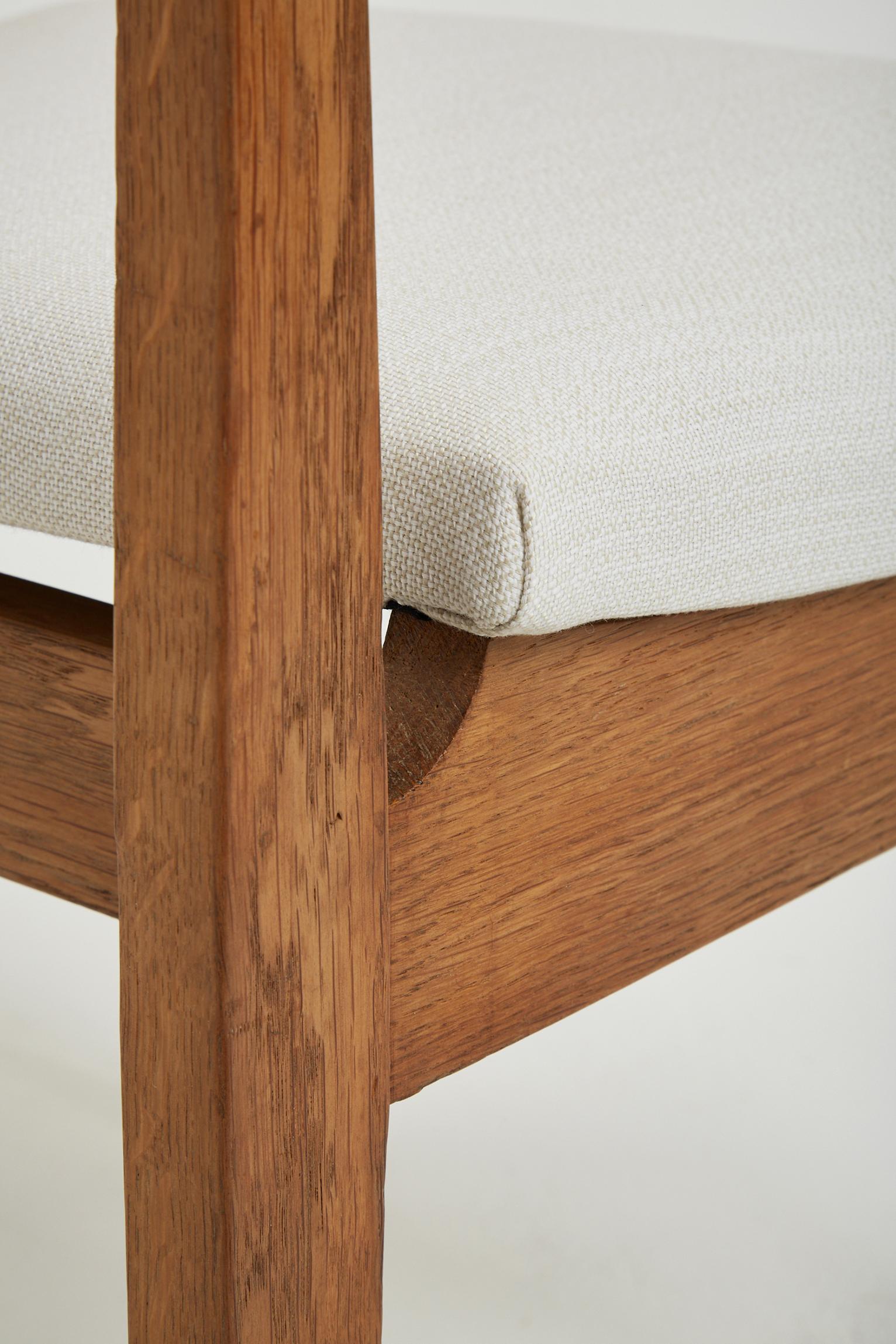 Sessel aus Eichenholz im Art déco-Stil 1