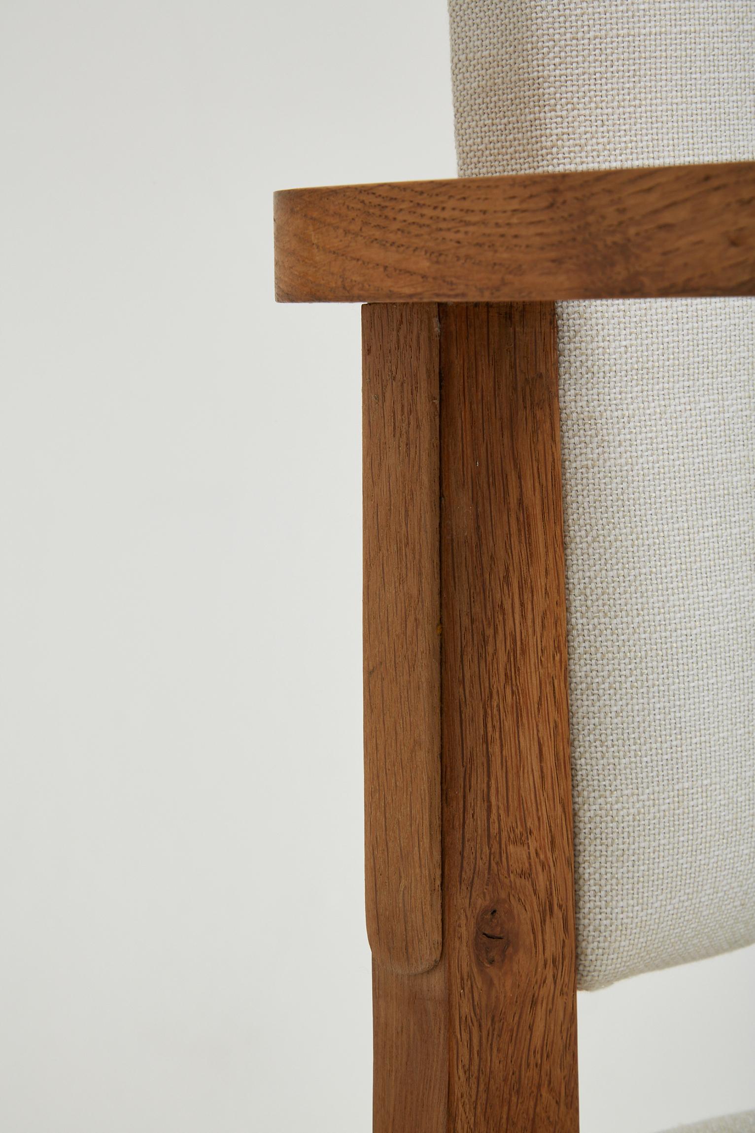 Sessel aus Eichenholz im Art déco-Stil 4