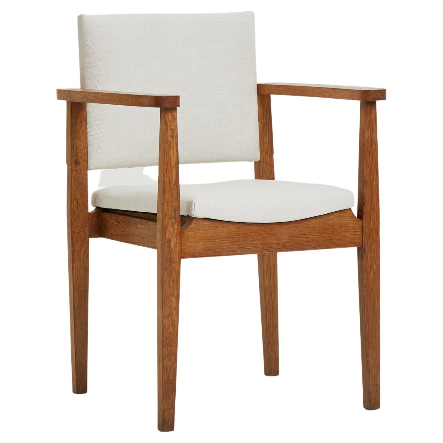 Sessel aus Eichenholz im Art déco-Stil