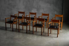 Art Deco Oak Armchairs, Netherlands, 1920s