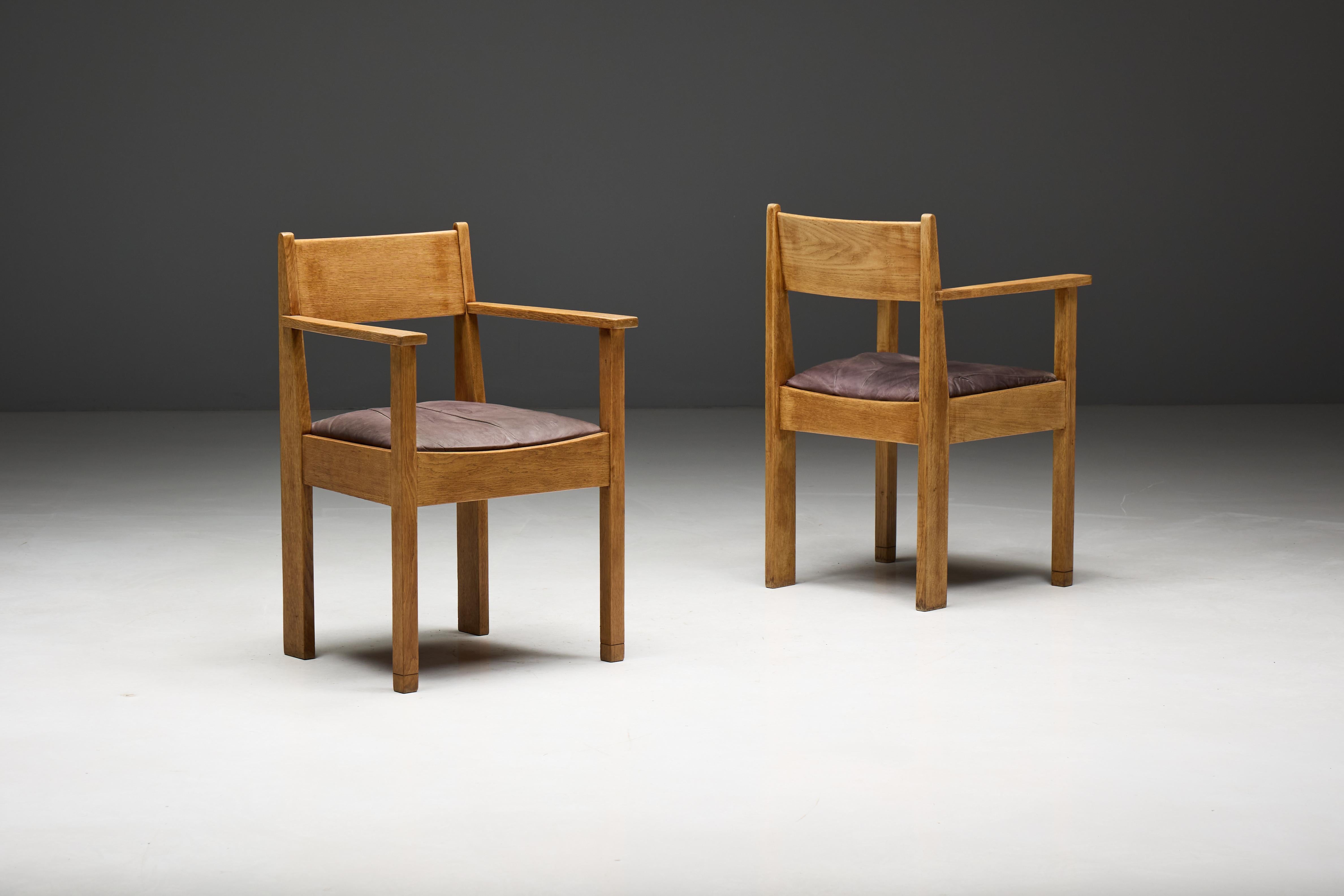 Milieu du XXe siècle Fauteuils Art déco, Pays-Bas, années 1930 en vente