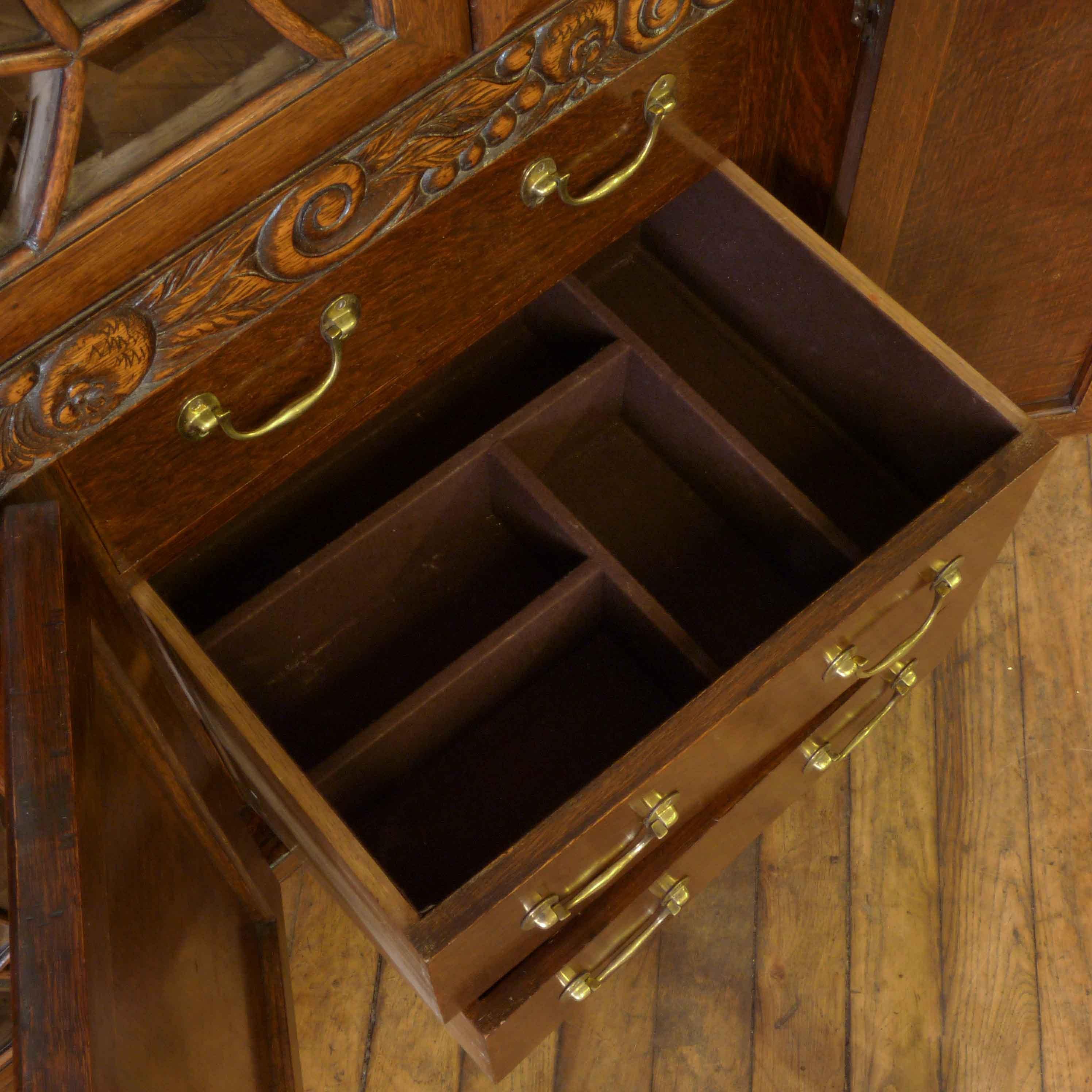 Art Deco Oak Cabinet For Sale 2