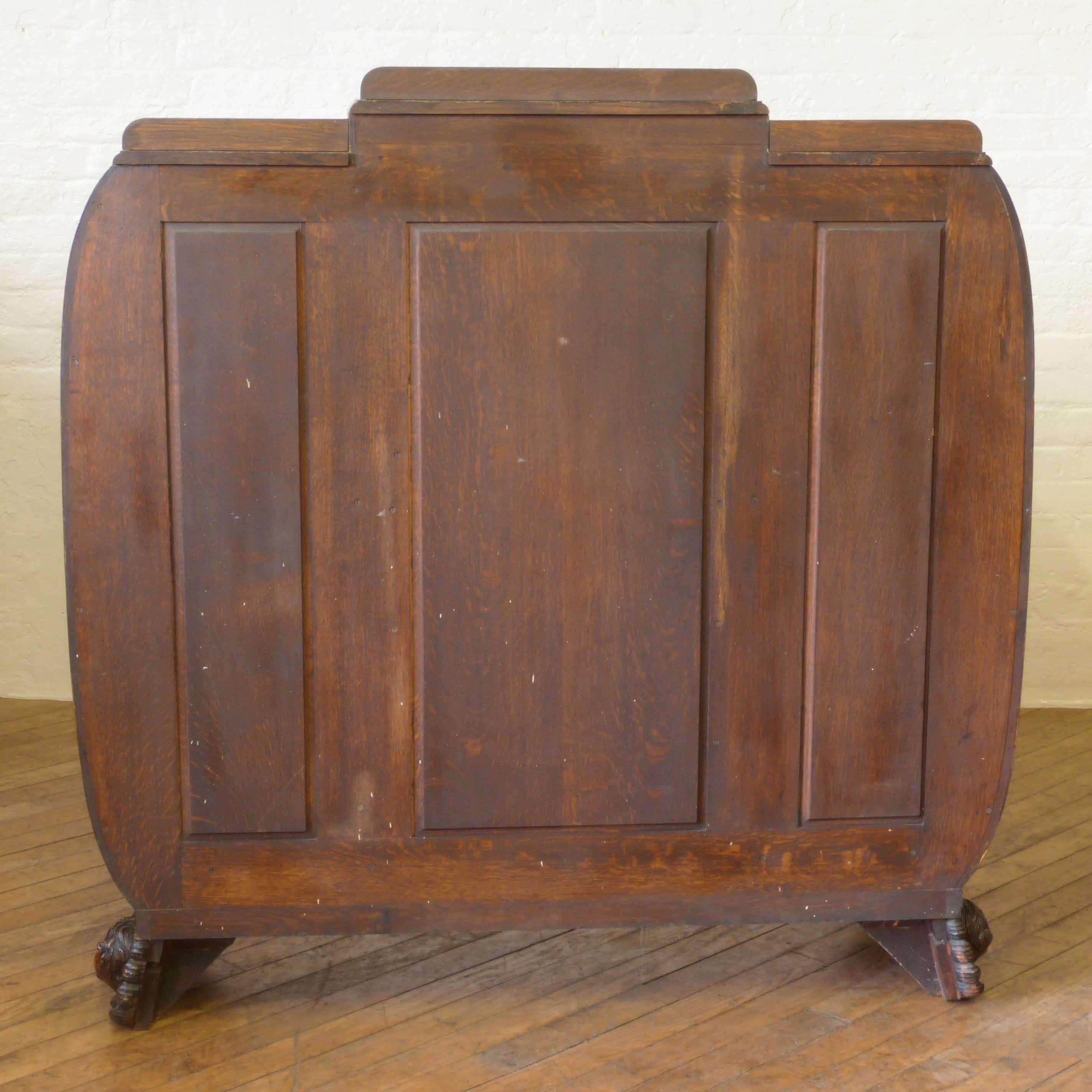 Art Deco Oak Cabinet For Sale 9