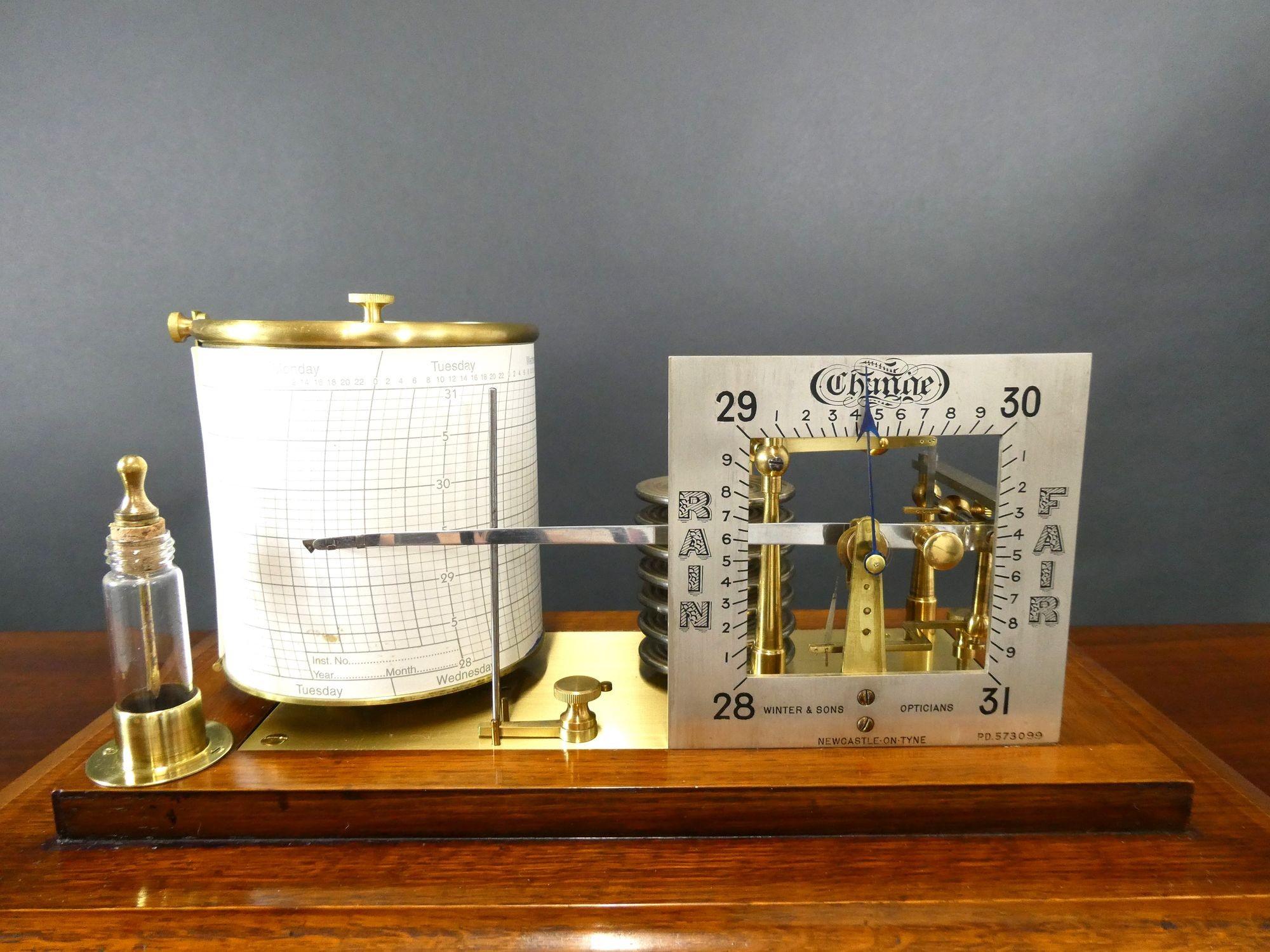 Anglais Barographe Art Déco, Winter & Sin, Newcastle en vente