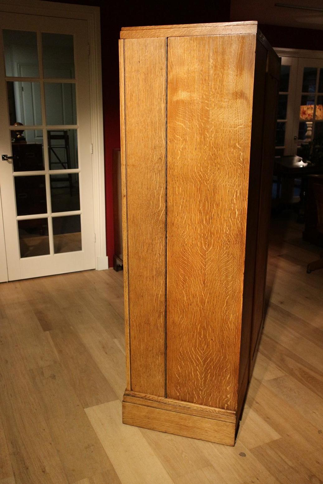 Art Deco Oak Compactom Wardrobe 8