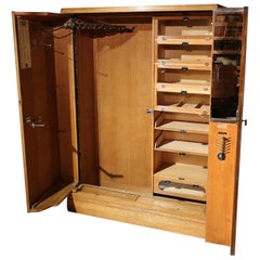 Art Deco Oak Compactom Wardrobe