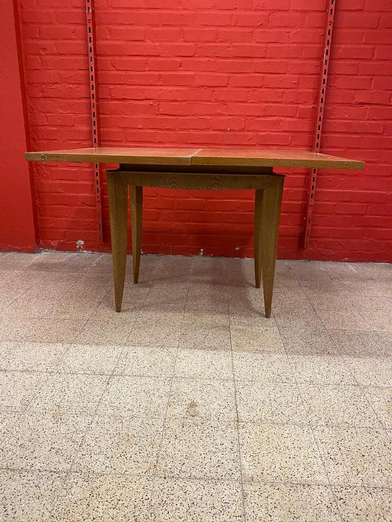 Art Deco Oak Console or Table and Table, circa 1930 For Sale 5